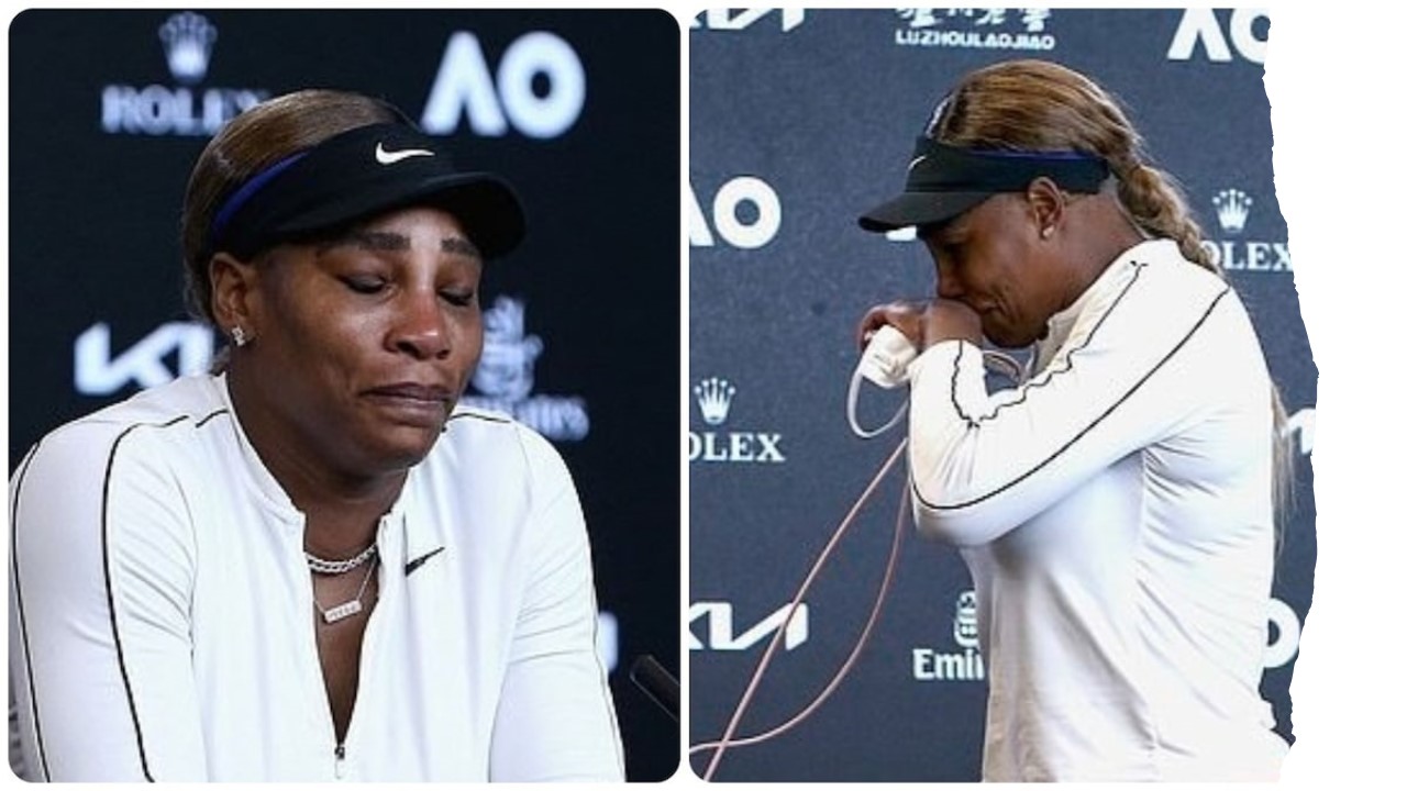 Serena Williams calls it a big error day before she breaks down during post match presser