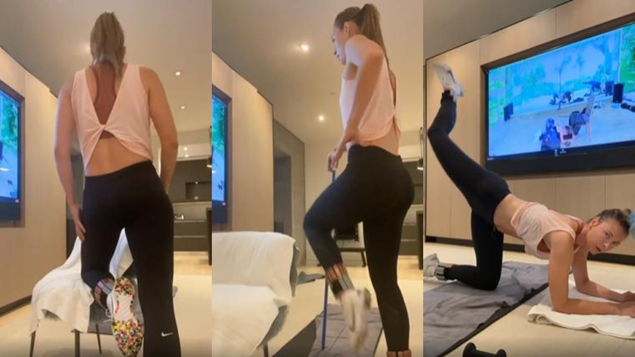 Maria Sharapova Pilates Home Workout