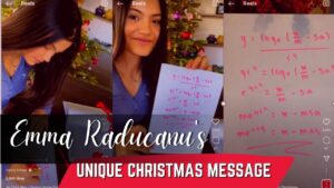 Emma Raducanu's unique christmas message