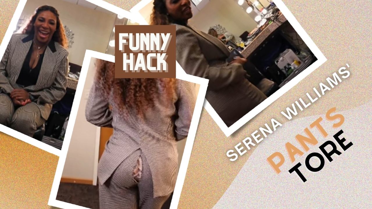 Serena Williams flips an embarrassing incident into a funny one